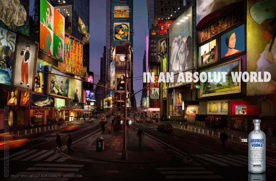 In an absolut world : Times Square